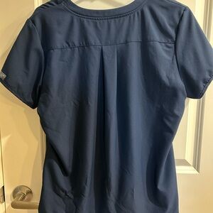 Women’s navy blue scrub top